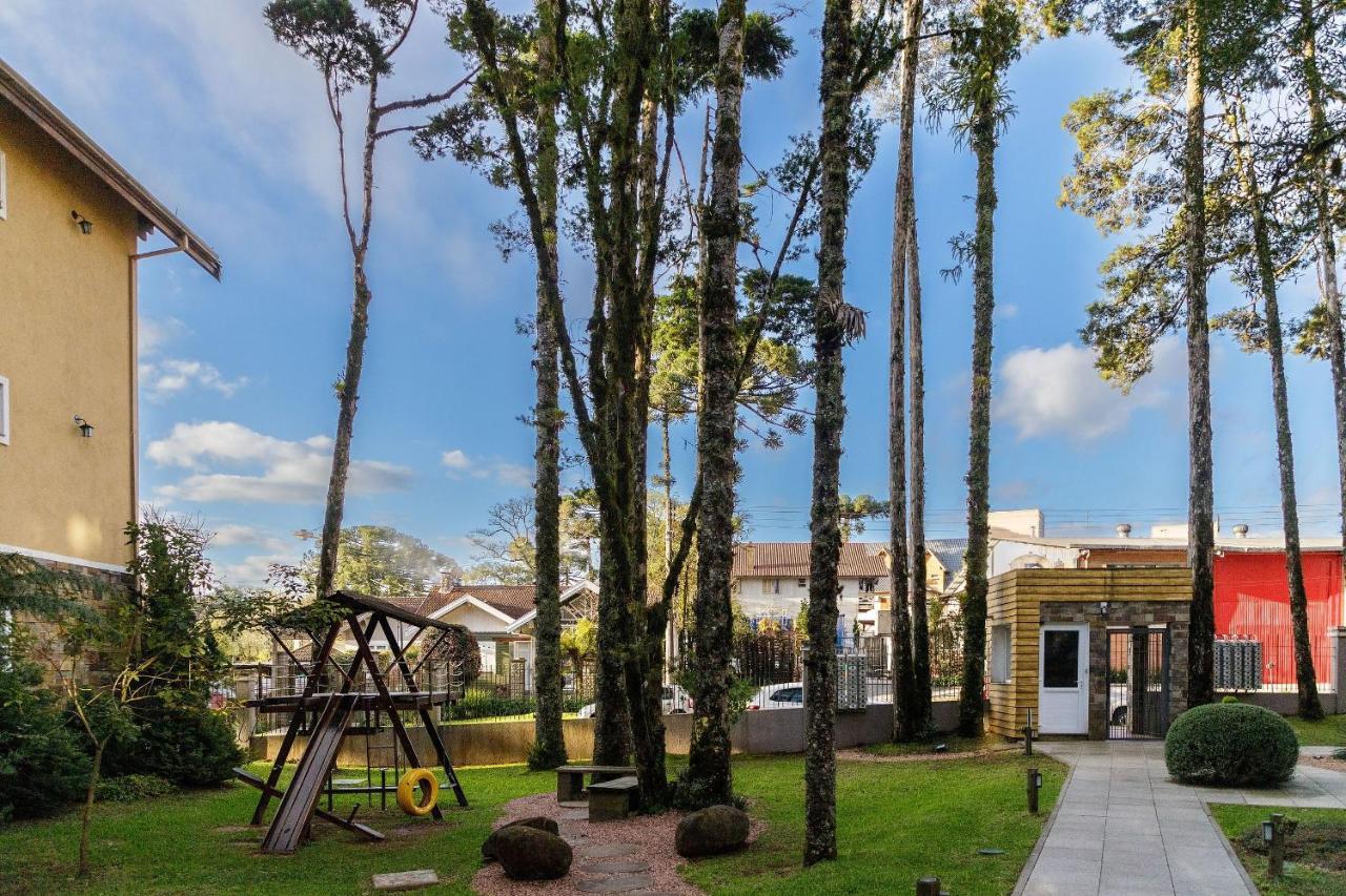 Topázio 304 - Apartamento com piscina aquecida, próximo à museu, restaurantes e cervejarias. Gramado Exterior foto